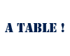 A table Bleu Fonce