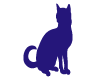 Chat Assis Violet