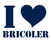 I love bricoler Bleu Fonce