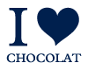 I love chocolat Bleu Fonce